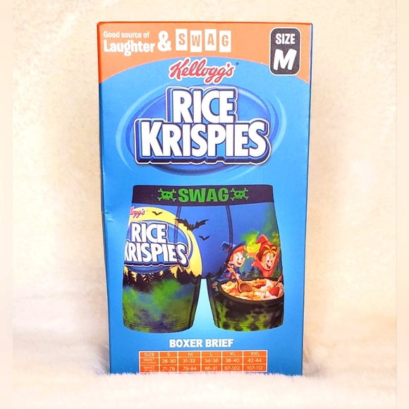 Rice Krispies Halloween Adult Unisex Boxer Brief Size Medium - Picture 2 of 2